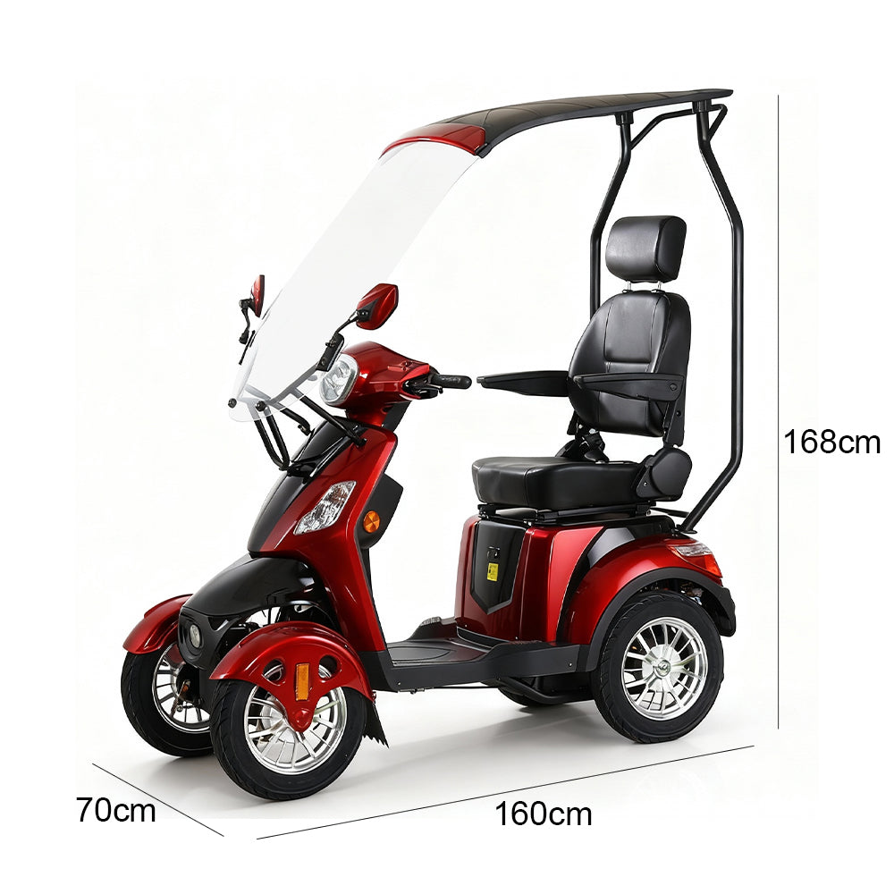 Eeeza Shield Mobility Scooter – 500W 60V20Ah with Canopy & Windshield