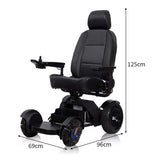High-end ergonomically designed leather wheelchair