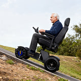 High-end ergonomically designed leather wheelchair