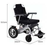 Electric wheelchair with aluminum alloy frame