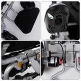 Electric wheelchair with aluminum alloy frame