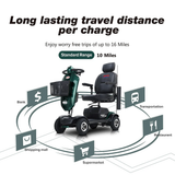 METRO W429S Foldable Electric Mobility Scooter, 300W 24V 20Ah