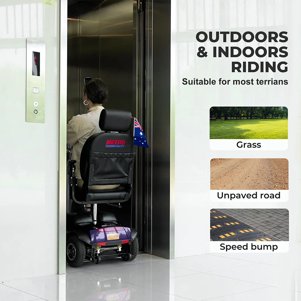 METRO W429S Foldable Electric Mobility Scooter, 300W 24V 20Ah