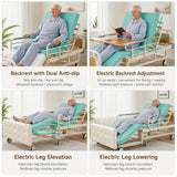 Adjustable Electric Bed for Senior with Nursing Mattress