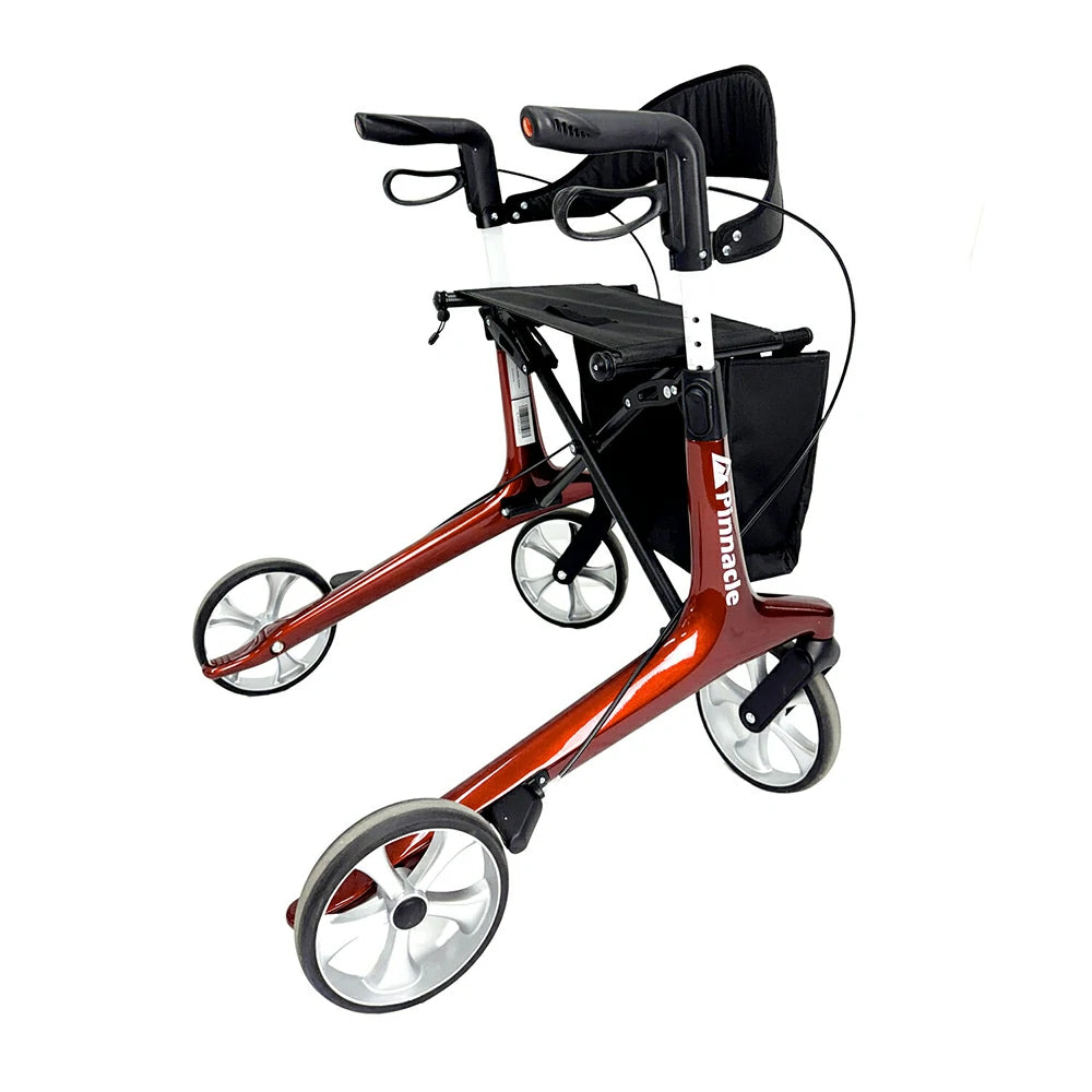 PINNACLE Ultraflex Carbon Fiber Rollator, Max Load 150 kg