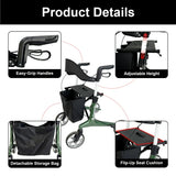 PINNACLE Ultraflex Carbon Fiber Rollator, Max Load 150 kg