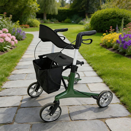 PINNACLE Ultraflex Carbon Fiber Rollator, Max Load 150 kg