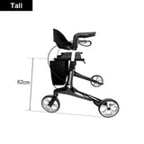 PINNACLE Ultraflex Carbon Fiber Rollator, Max Load 150 kg