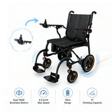 PINNACLE Featherlite Gen 3 Electric Wheelchair, Carbon Fiber