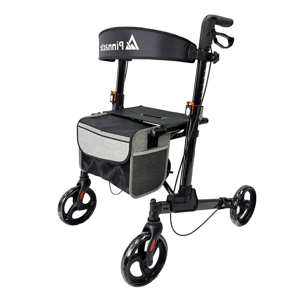 PINNACLE SteadyStep Double Fold Rollator, Aluminium