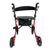 PINNACLE SteadyStep Double Fold Rollator, Aluminium