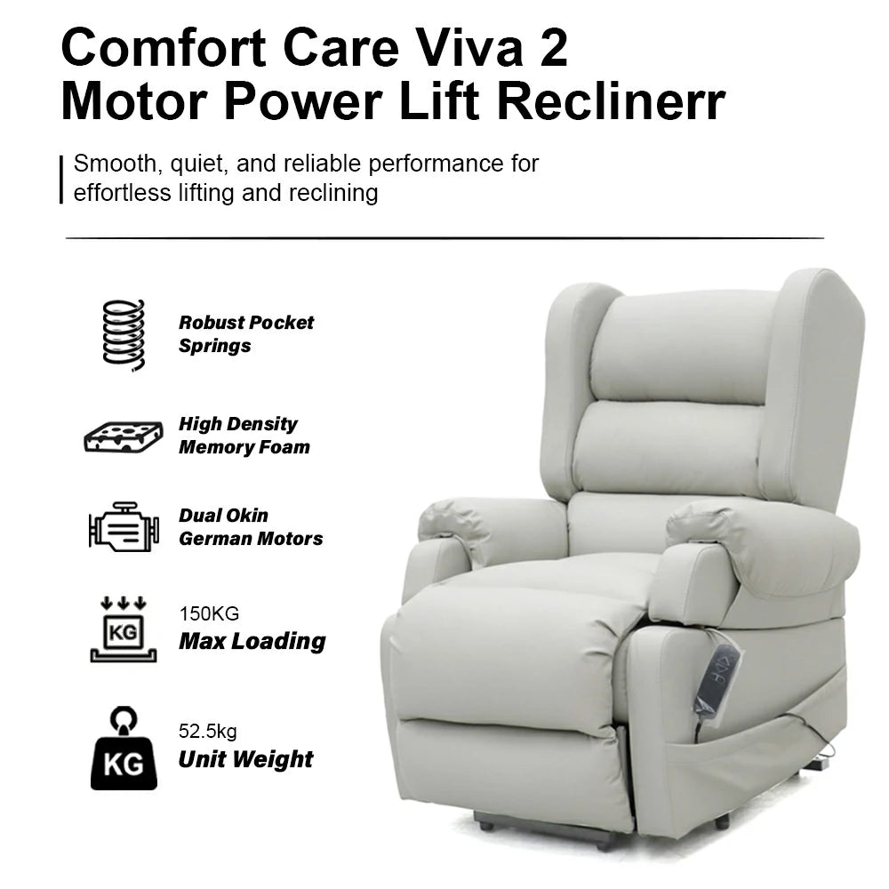 COMFORT CARE VIVA Lift Recliner with Dual-Motor, Max Load 155 kg