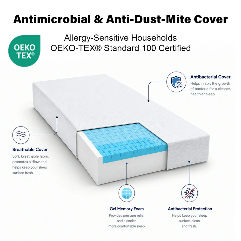 COMFORT CARE Daydream Air Mattress with Washable Cover, Antimicrobial