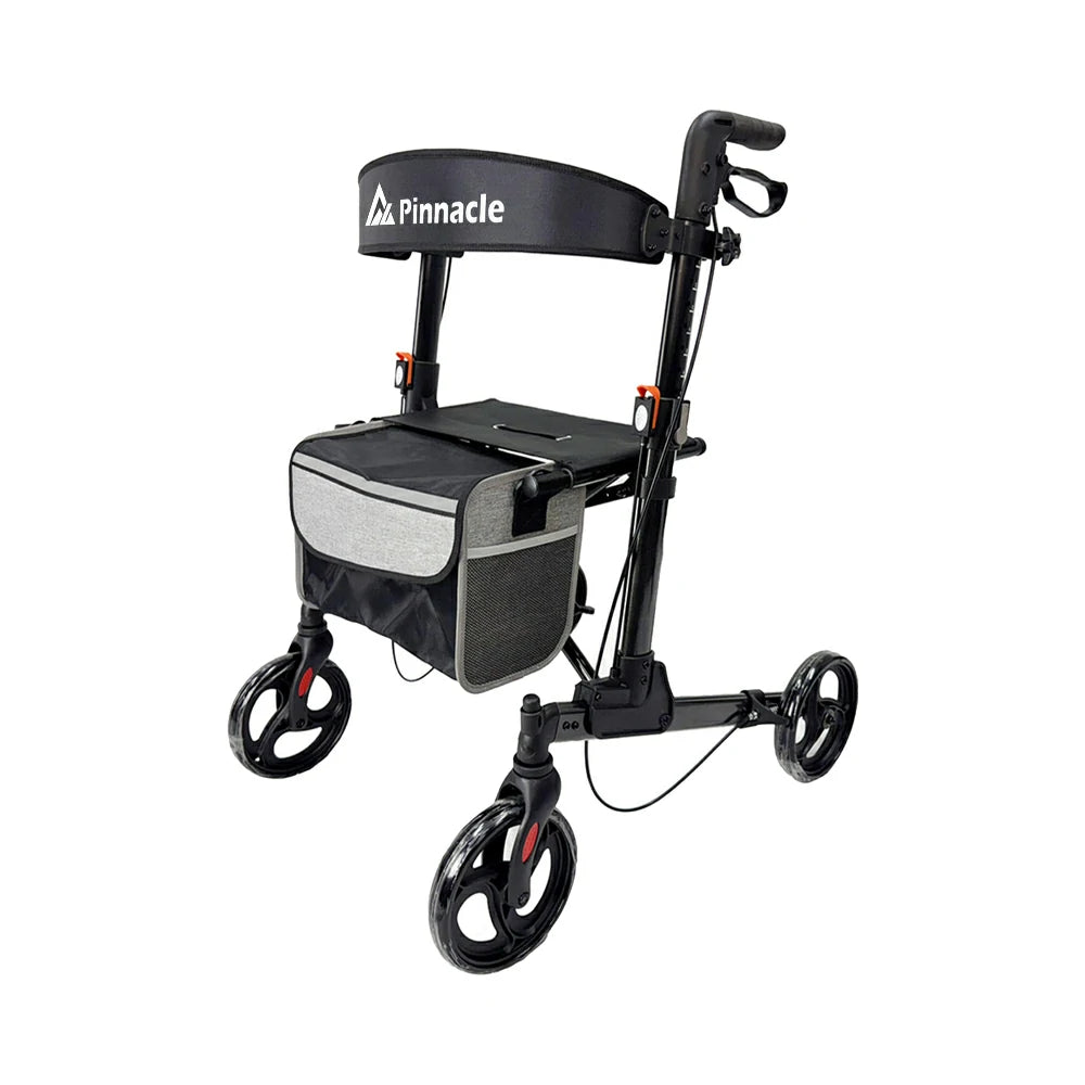 PINNACLE SteadyStep Double Fold Rollator, Aluminium