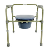 COMFORT CARE DELUXE Folding Commode with Adjustable Height
