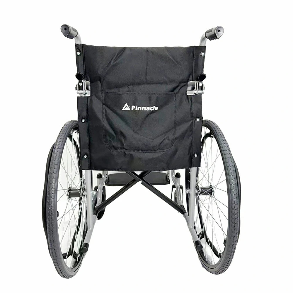 PINNACLE Swift Self-Propelled Wheelchair, Foldable Steel Frame, 110 kg