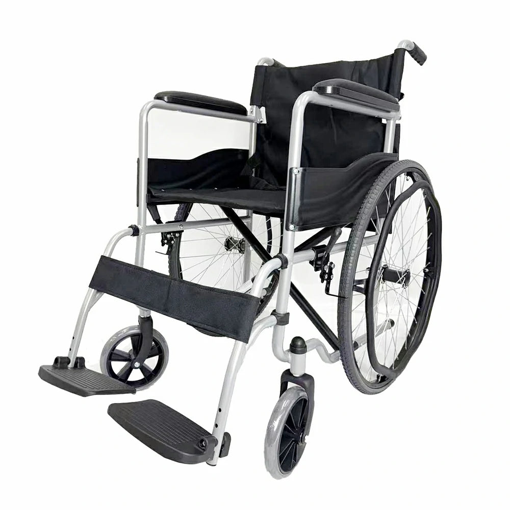 PINNACLE Swift Self-Propelled Wheelchair, Foldable Steel Frame, 110 kg