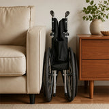 PINNACLE Swift Self-Propelled Wheelchair, Foldable Steel Frame, 110 kg