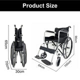 PINNACLE Swift Self-Propelled Wheelchair, Foldable Steel Frame, 110 kg