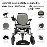 PINNACLE Glide Electric Wheelchair with Foldable Aluminium Frame