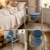 COMFORT CARE DELUXE Folding Commode with Adjustable Height