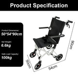 PINNACLE AERO Foldable Wheelchair, Ultra-Light, Aluminium Alloy