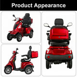 Jemeela B03N Electric Mobility Scooter with Crutch Hooks, 1000W, 25km/h