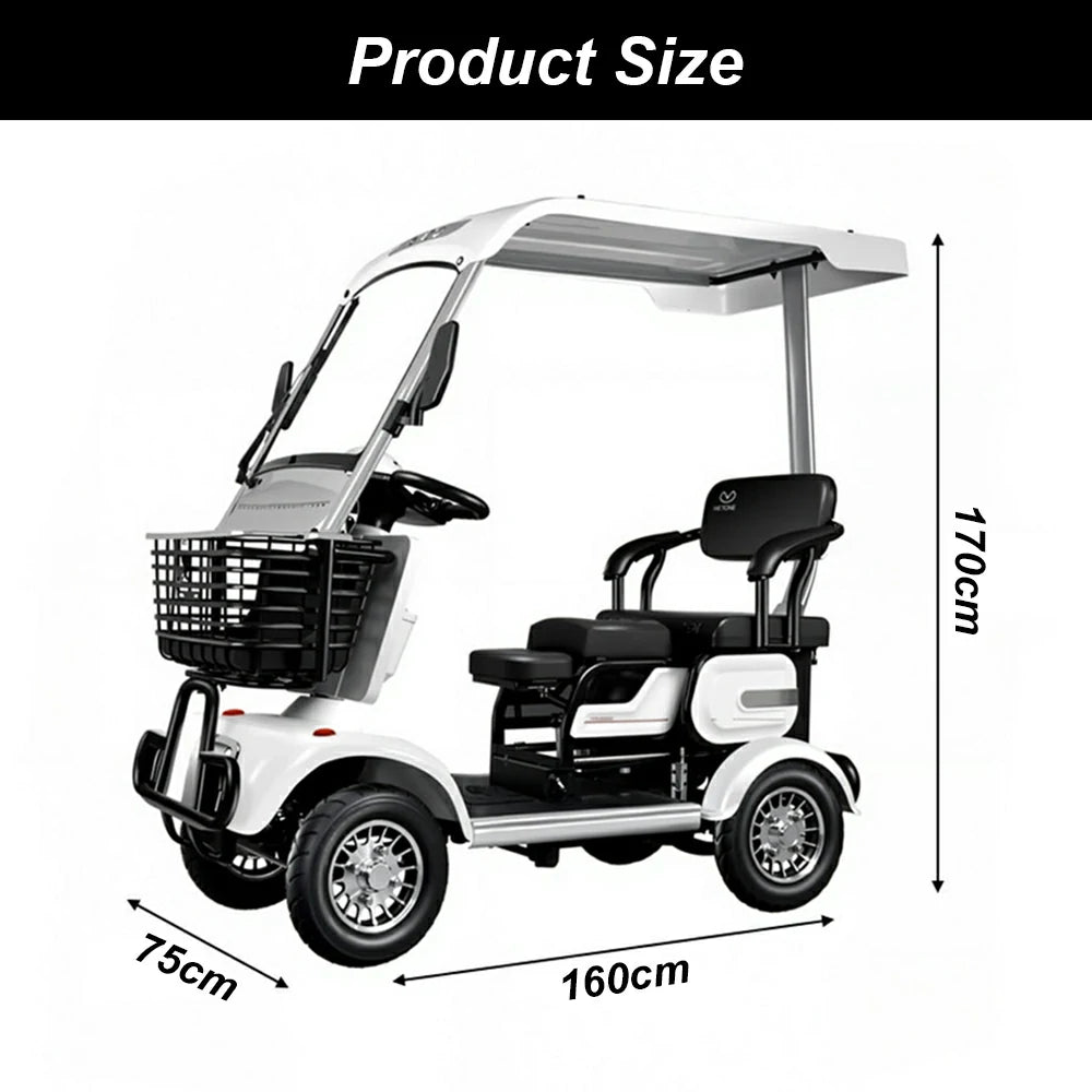 Jemeela E30 Electric Mobility Scooter, 650W 60V 20Ah