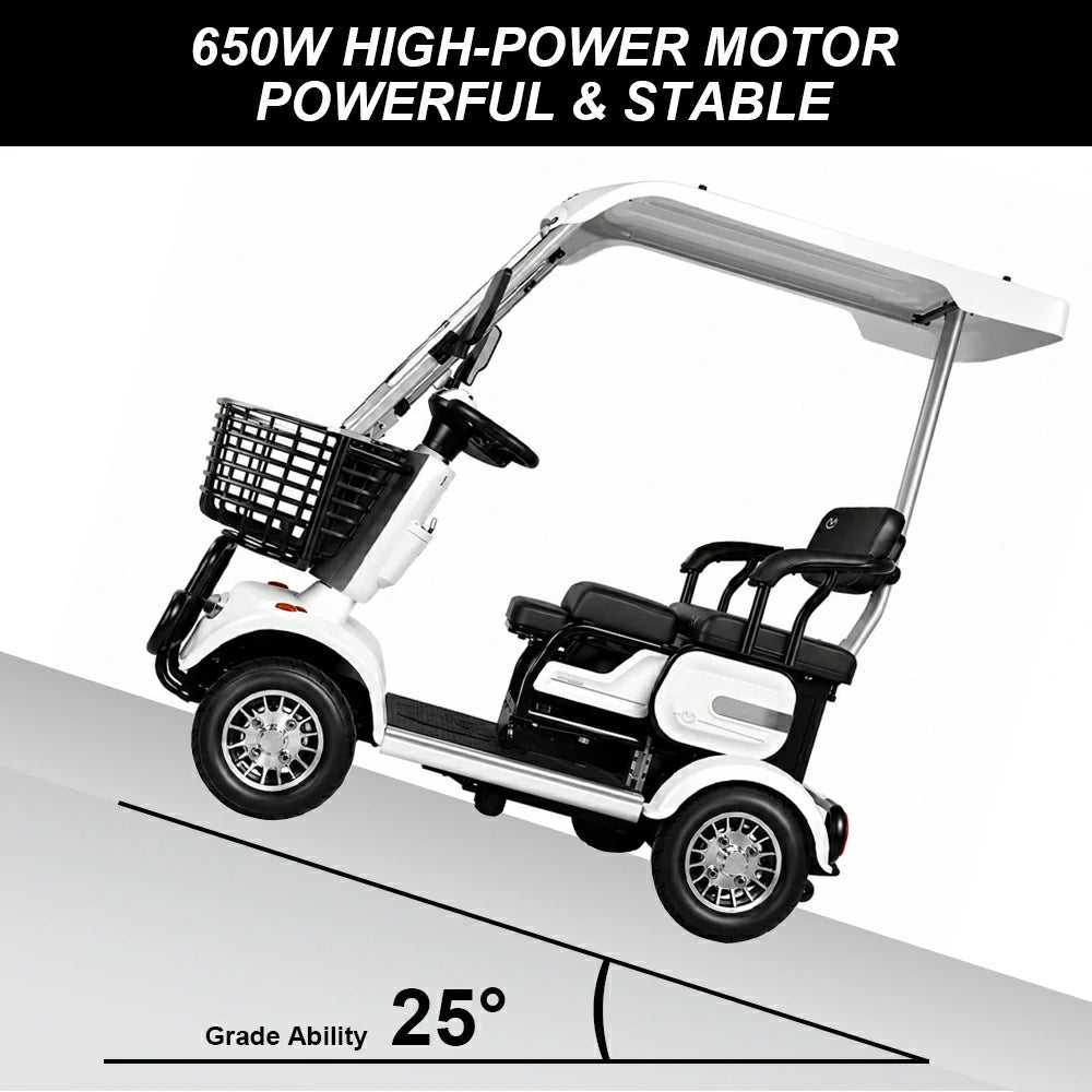 Jemeela E30 Electric Mobility Scooter, 650W 60V 20Ah