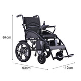 Eeeza 9000 Foldable and Portable Electric Wheelchair, 1-6km/h, 24V12A