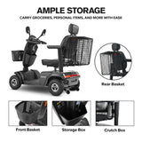 METRO W429P Foldable Electric Mobility Scooter, 500W 24V 52Ah