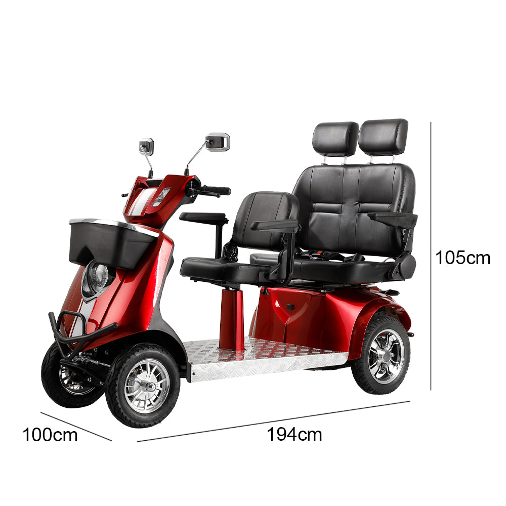 Eeeza JXY6D Adjustable Electric Mobility Scooter, 1000W 60V 20Ah