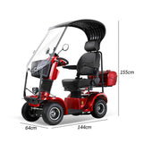 Jemeela Deluxe Mobility Scooter for Senior, 500W 48V Comfort Cruiser