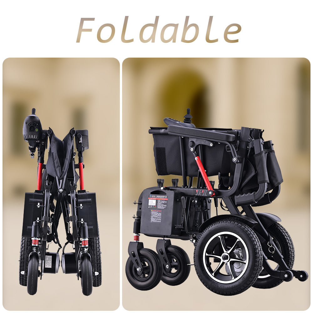 Eeeza BW01 Foldable and Portable Electric Wheelchair, 1-6km/h, 24V10A