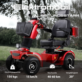 Eeeza Deluxe Mobility Scooter – 500W 48V Comfort Cruiser with Suspension Seat & Optional Canopy