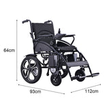 Eeeza 250W Foldable Electric Wheelchair – Lightweight