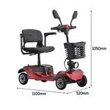 Eeeza Compact Mobility Scooter – Solid Tires, 150kg Load for Everyday Errands