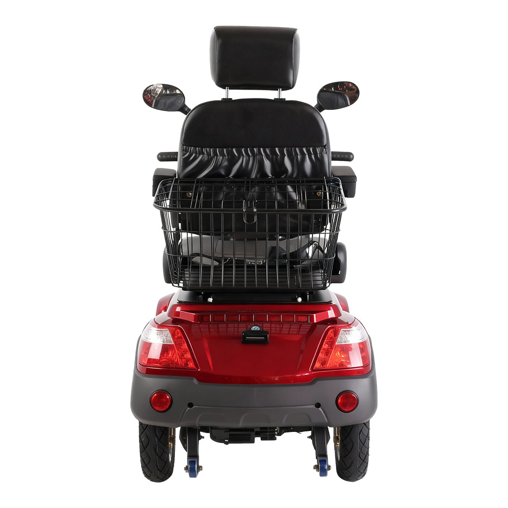 Eeeza 4-Wheel Electric Mobility Scooter with 3 Selectable Speed Modes and 500W Motor, 150kg Max Load