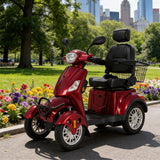 Eeeza 4-Wheel Electric Mobility Scooter with 3 Selectable Speed Modes and 500W Motor, 150kg Max Load