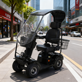 Eeeza Deluxe Mobility Scooter – 500W 48V Comfort Cruiser with Suspension Seat & Optional Canopy
