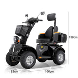 Eeeza DJD Adjustable Electric Mobility Scooter, 1000W 60V 20Ah