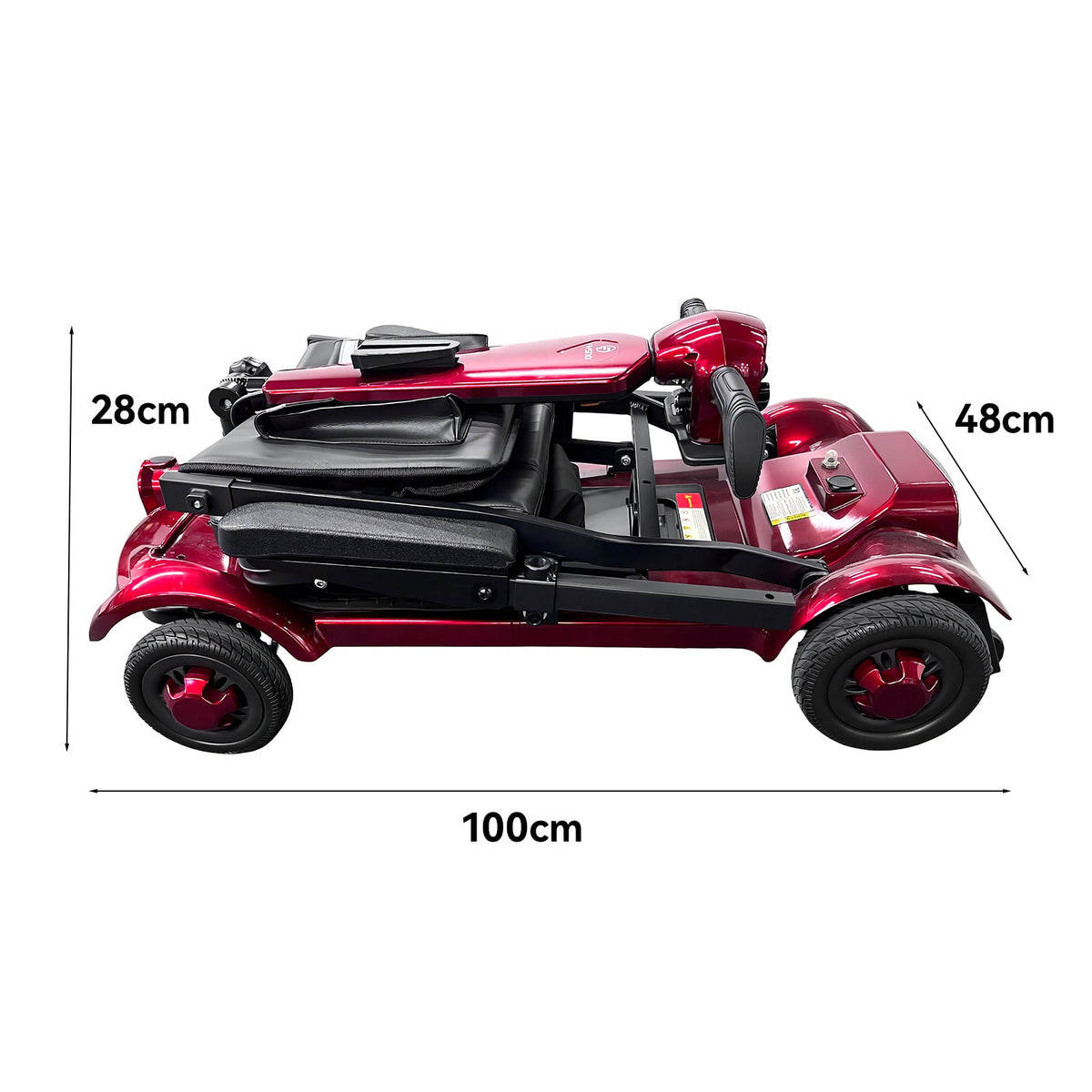 Jemeela Adults Electric Scooter, Collapsible Mobility Scooter 24V 20Ah