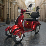 Eeeza 2D4L Electric Mobility Scooter With Golf Ball Rack, 500W 60V 20A