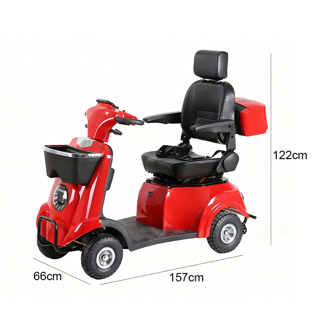 Eeeza XJK1D Adjustable Electric Mobility Scooter, 500W 48V 20Ah