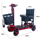 Jemeela Adults Electric Scooter, Collapsible Mobility Scooter 24V 20Ah