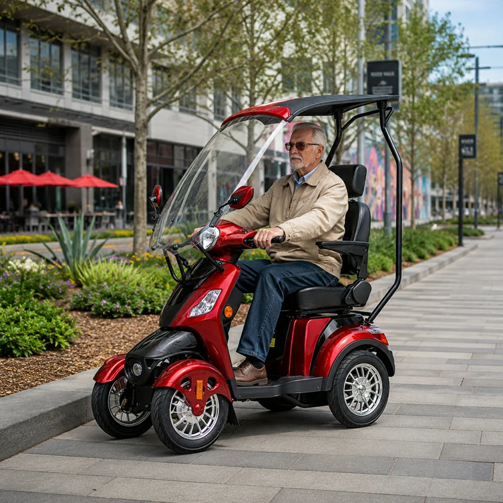 Jemeela B03/B03 4-Wheel Electric Mobility Scooter,500W, 150kg Max Load