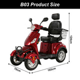 Jemeela B03/B03 4-Wheel Electric Mobility Scooter,500W, 150kg Max Load