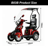 Jemeela B03/B03 4-Wheel Electric Mobility Scooter,500W, 150kg Max Load