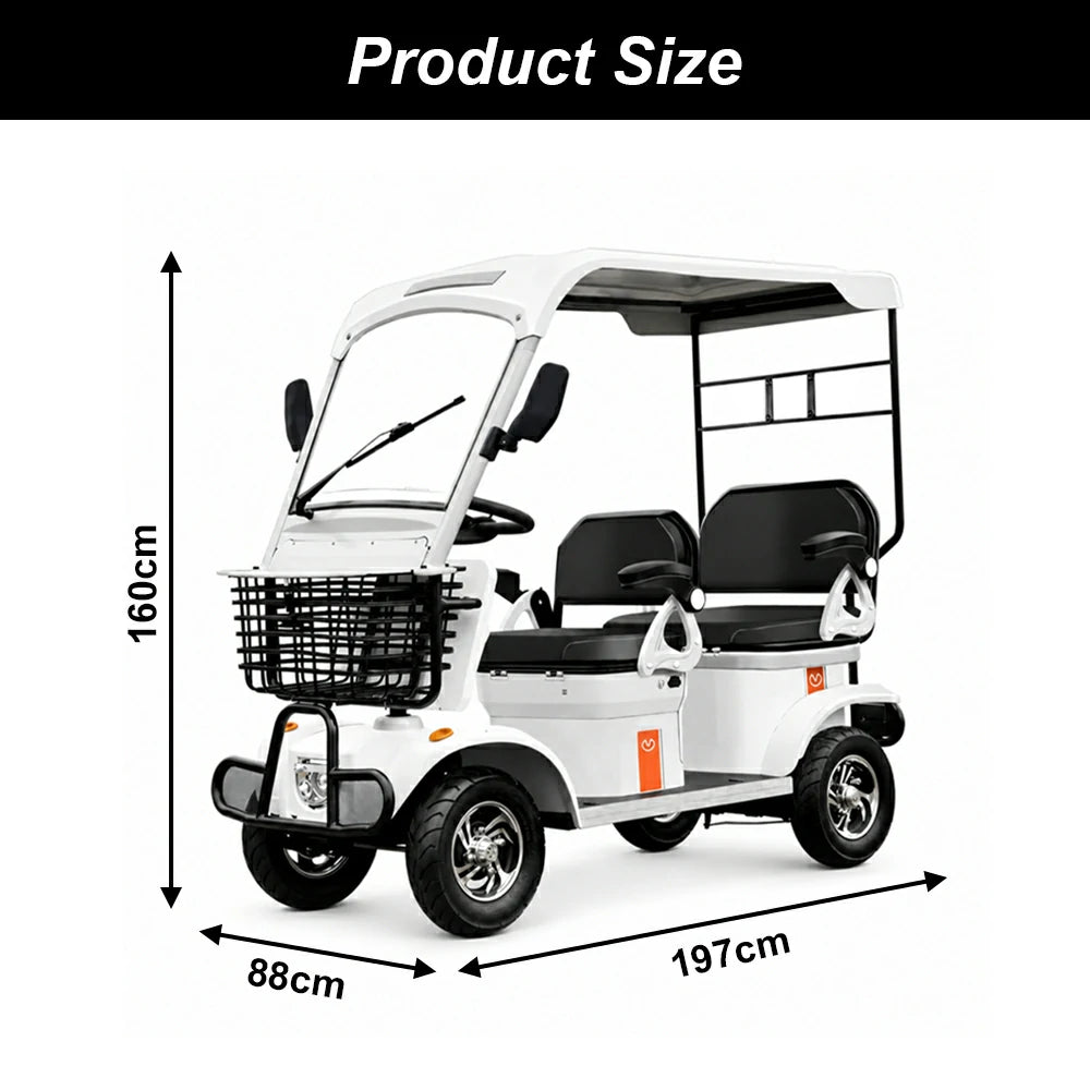 Jemeela E60 Electric Mobility Scooter with Long-Range, 1000W 60V 20Ah