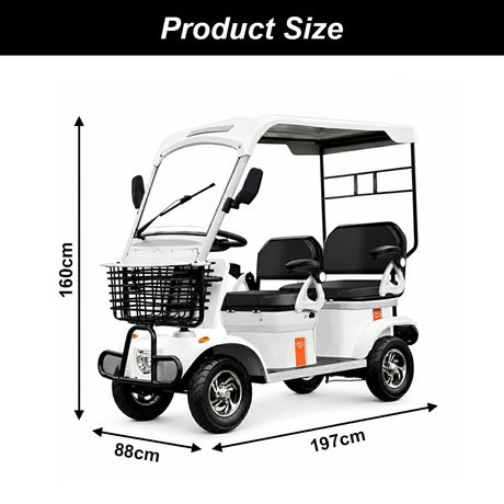 Jemeela E60 Electric Mobility Scooter with Long-Range, 1000W 60V 20Ah
